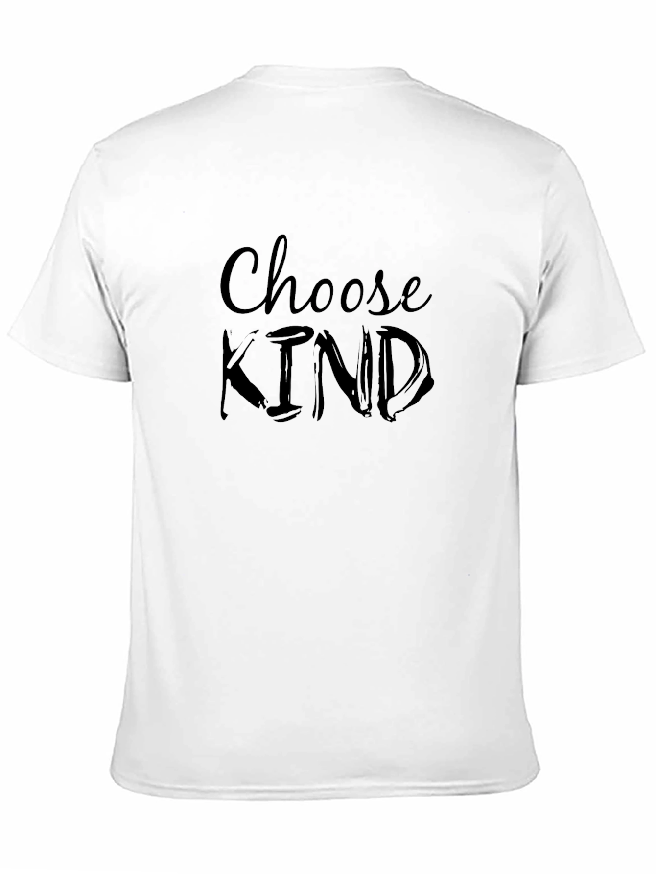Black Choose Kind Graphic Tee - Soft Cotton Crew Neck view 11