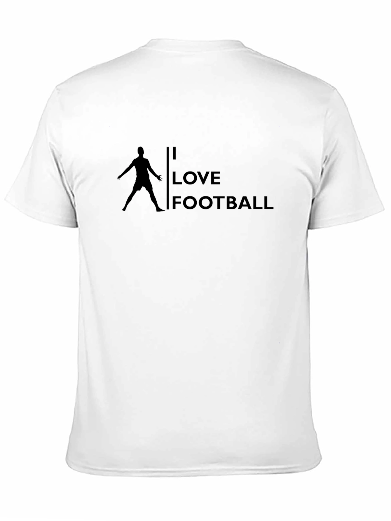Black I Love Football Graphic T-Shirt view 11