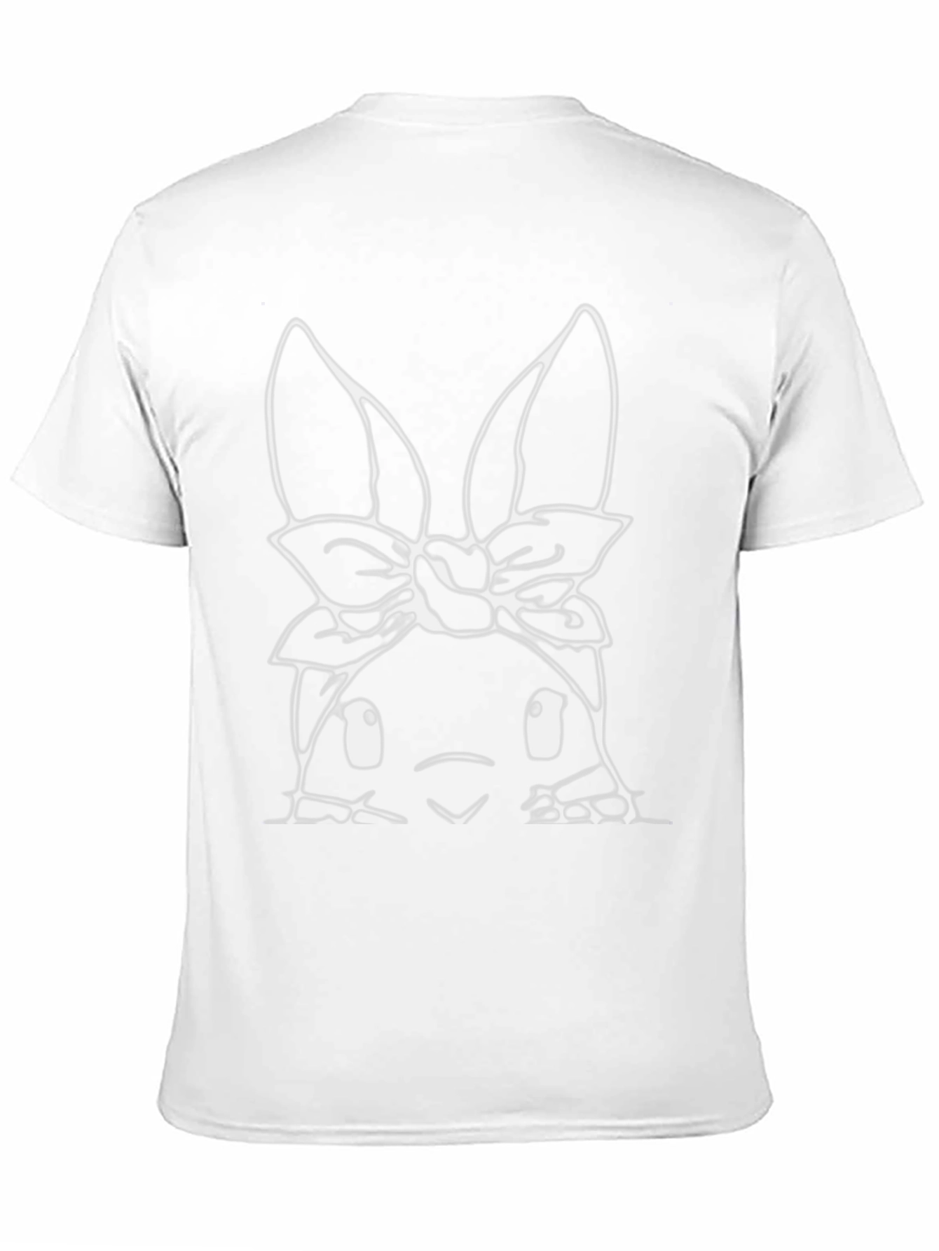Black Bunny Headband Graphic Tee - Black view 11