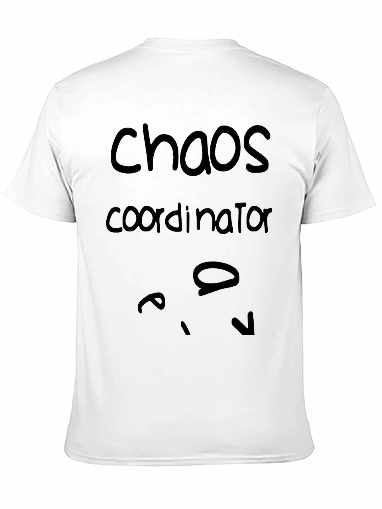 Black Chaos Coordinator Graphic Tee - Black Cotton Blend view 11
