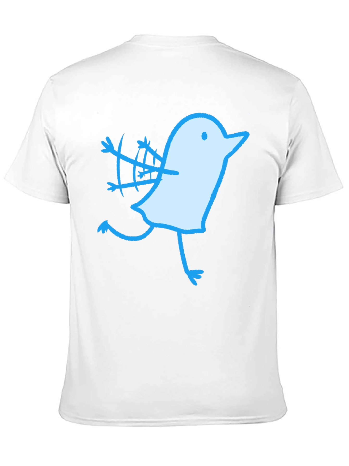 Black Novelty Bird Graphic Black T-Shirt view 11