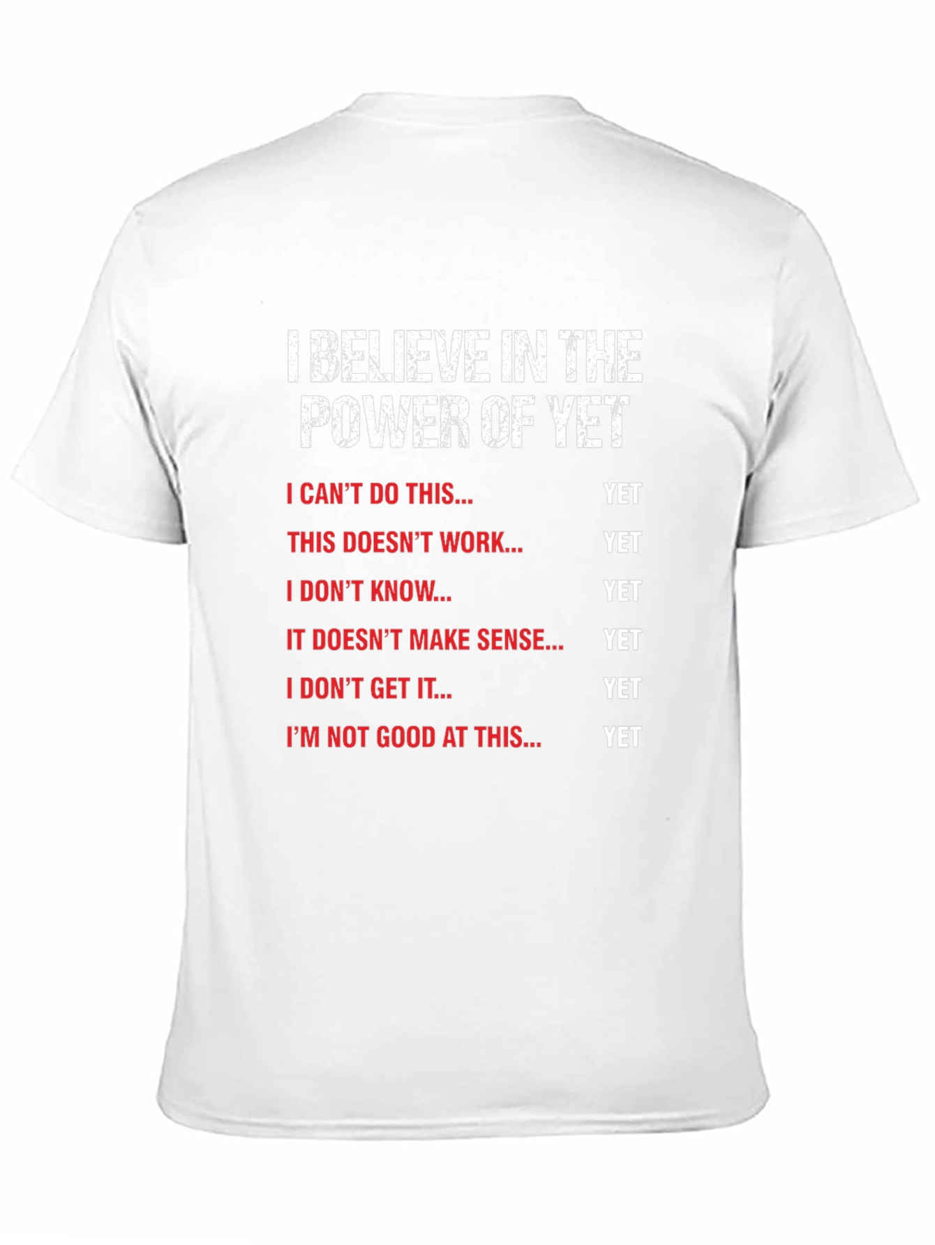 Black Power of Yet T-Shirt - Motivational & Inspirational view 11