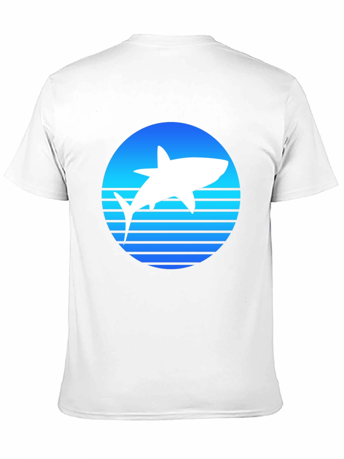 Black Shark Silhouette Graphic Tee view 11