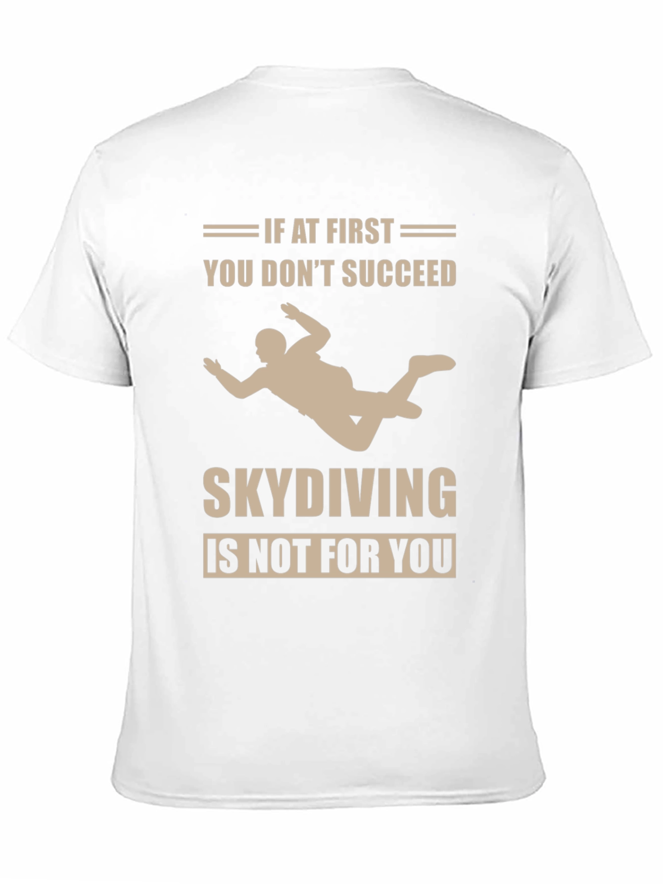 Black Skydiving Funny Graphic T-Shirt view 11