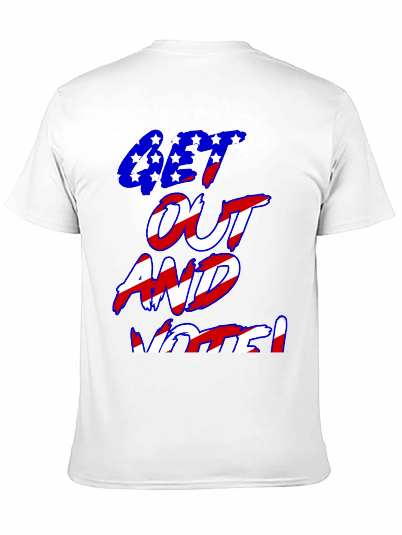 Black Get Out and Vote Graphic T-Shirt view 11