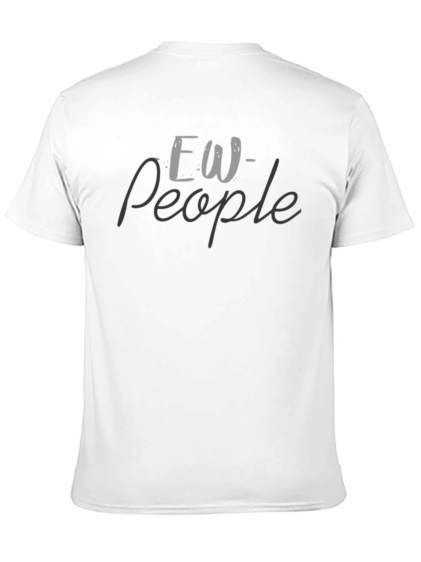 Black Ew People Graphic Tee - Soft Black T-Shirt view 11