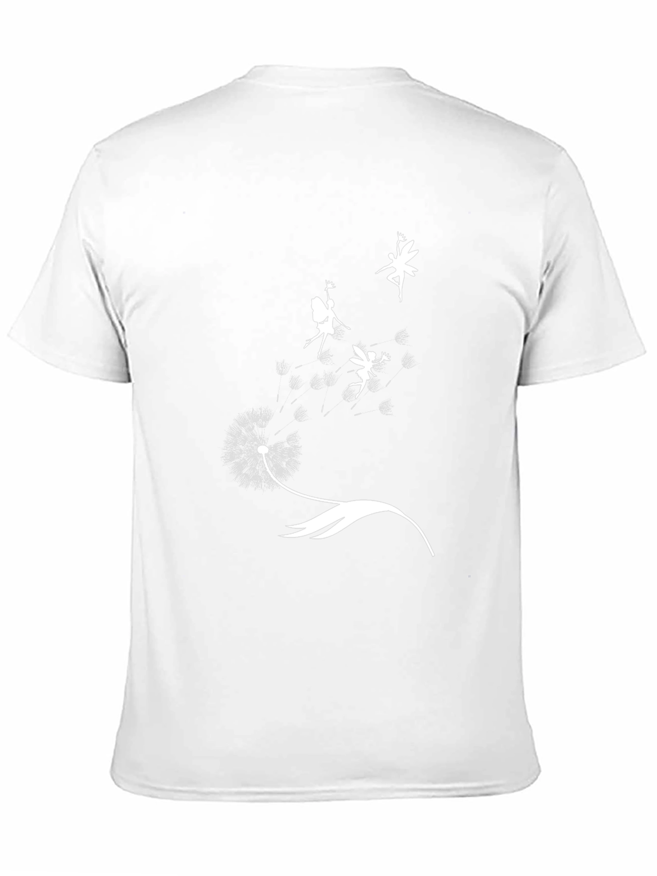 Black Dandelion Fairy Graphic Tee - Black Cotton Blend view 11