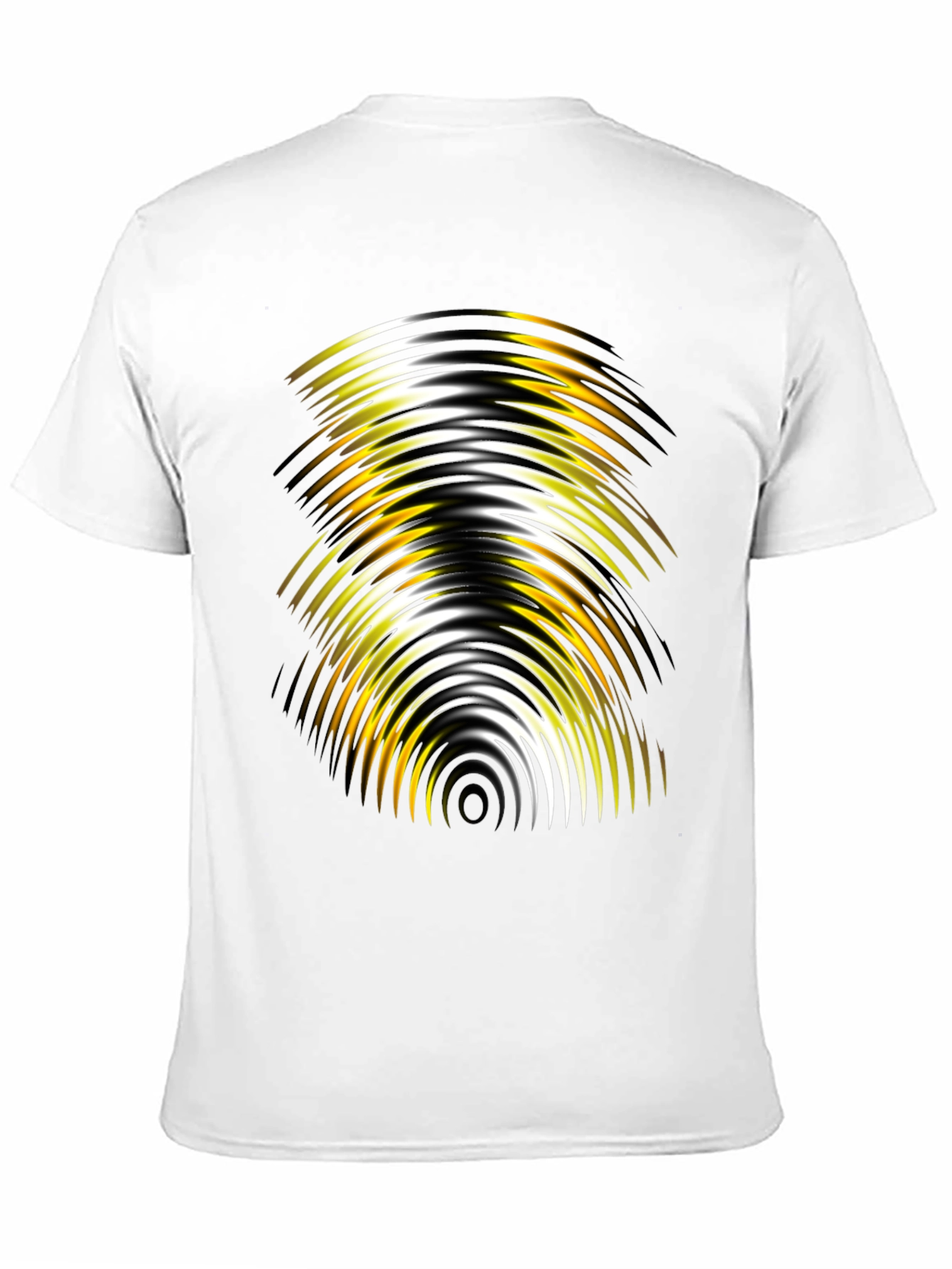Black Abstract Graphic Print Men's Black T-Shirt view 11