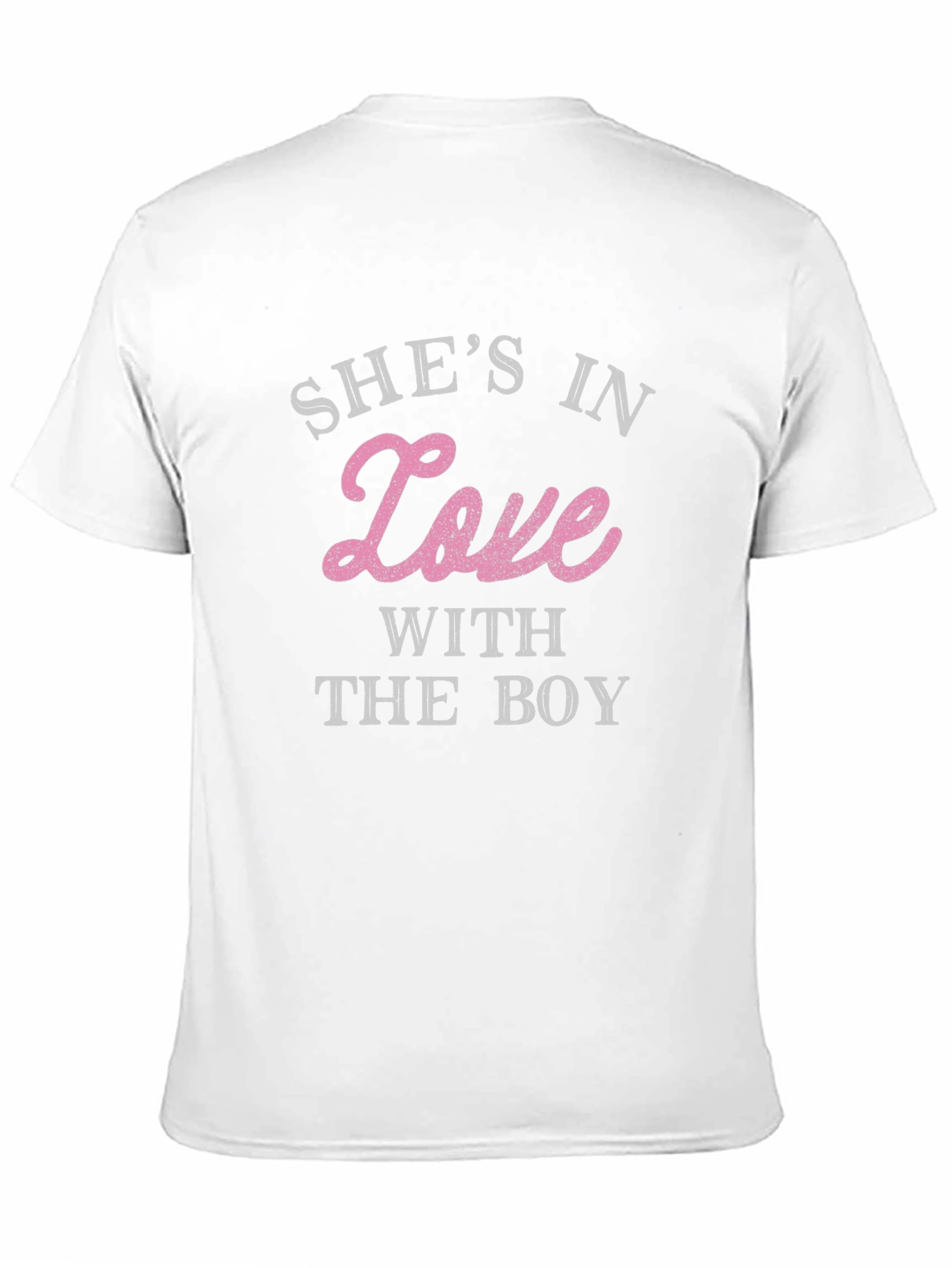 Black She's In Love With The Boy Black T-Shirt view 11