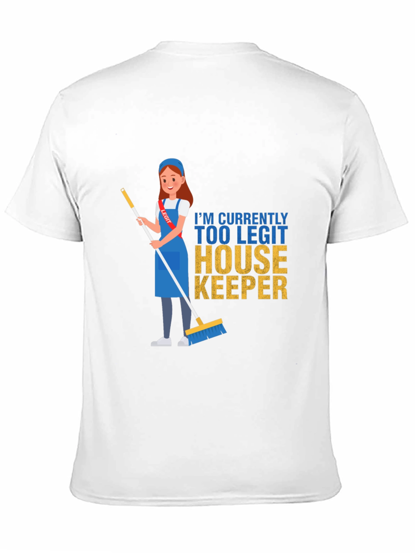 Black Too Legit Housekeeper T-Shirt view 11