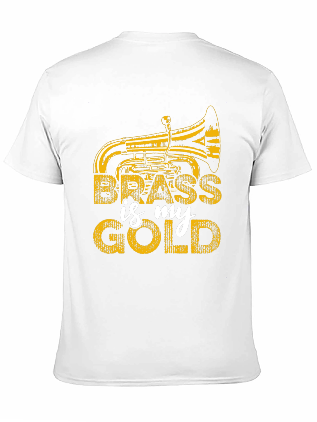 Black Brass is My Gold Tuba Player T-Shirt view 11