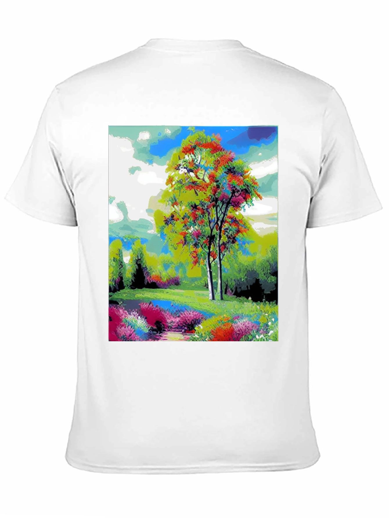 Black Nature Art T-Shirt view 11