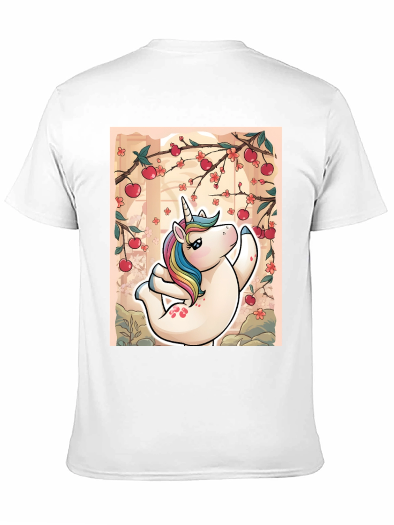 Black Unicorn Yoga T-Shirt - Relaxed Fit Black Tee view 11