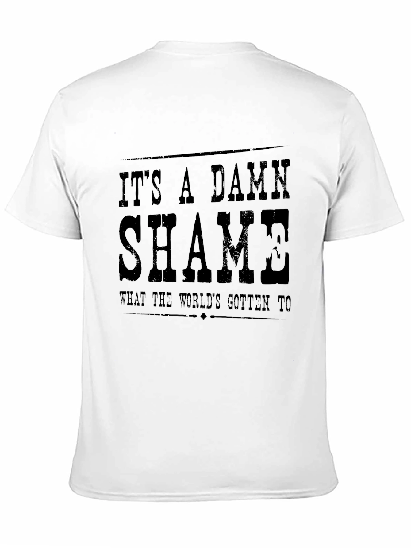 Black It's A Damn Shame Graphic T-Shirt view 11