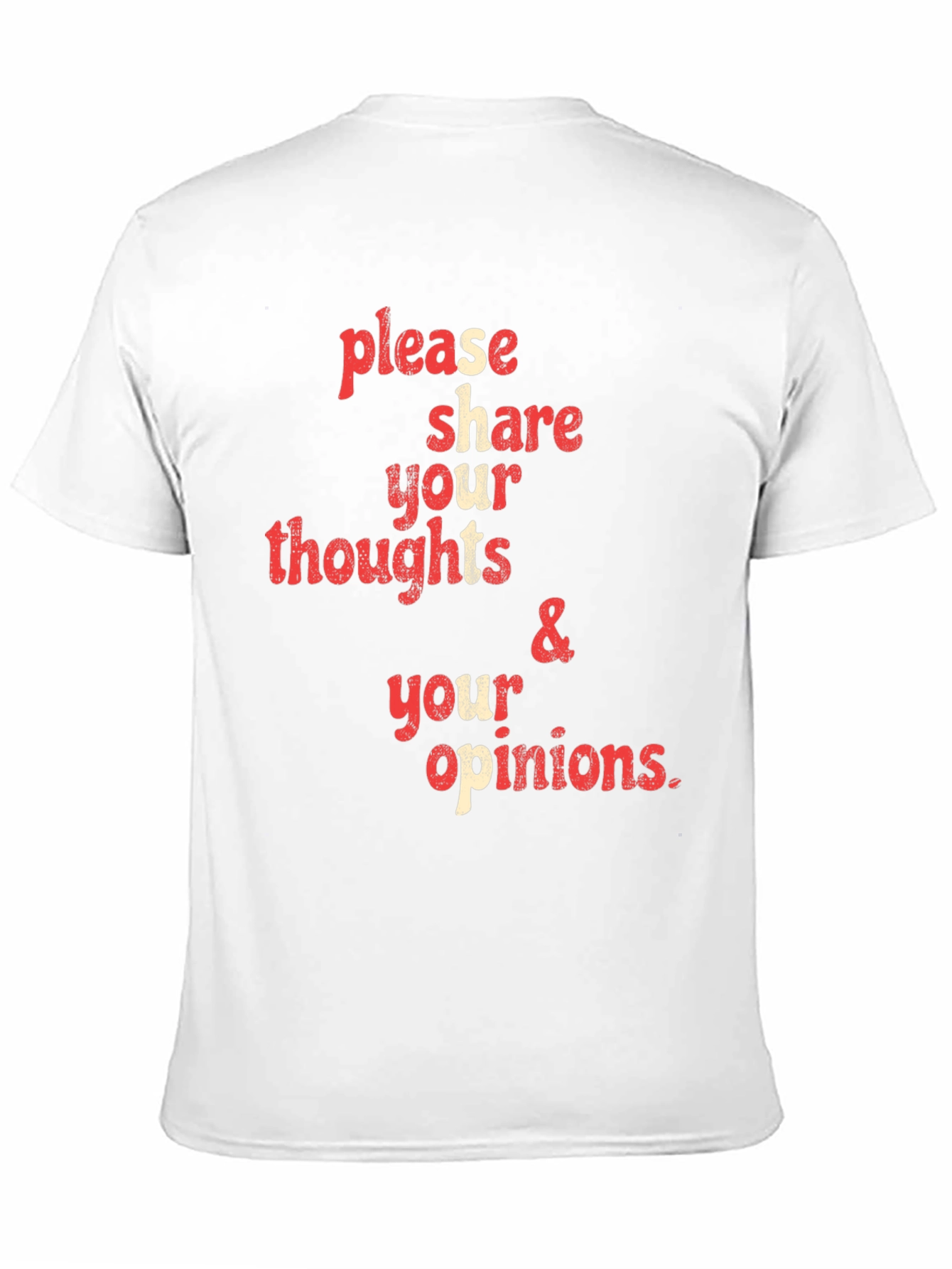 Black Share Your Thoughts Graphic Tee - Black view 11