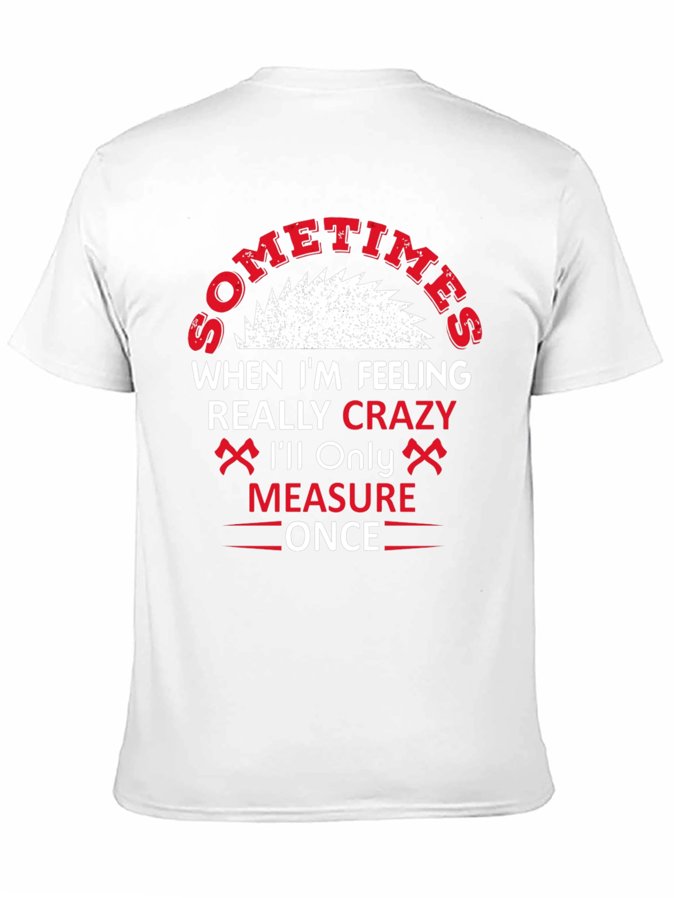 Black Crazy Crafter T-Shirt - Measure Once view 11