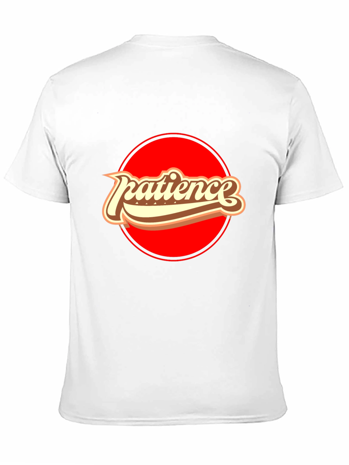 Black Patience Retro Graphic T-Shirt - Comfort Black Tee view 11