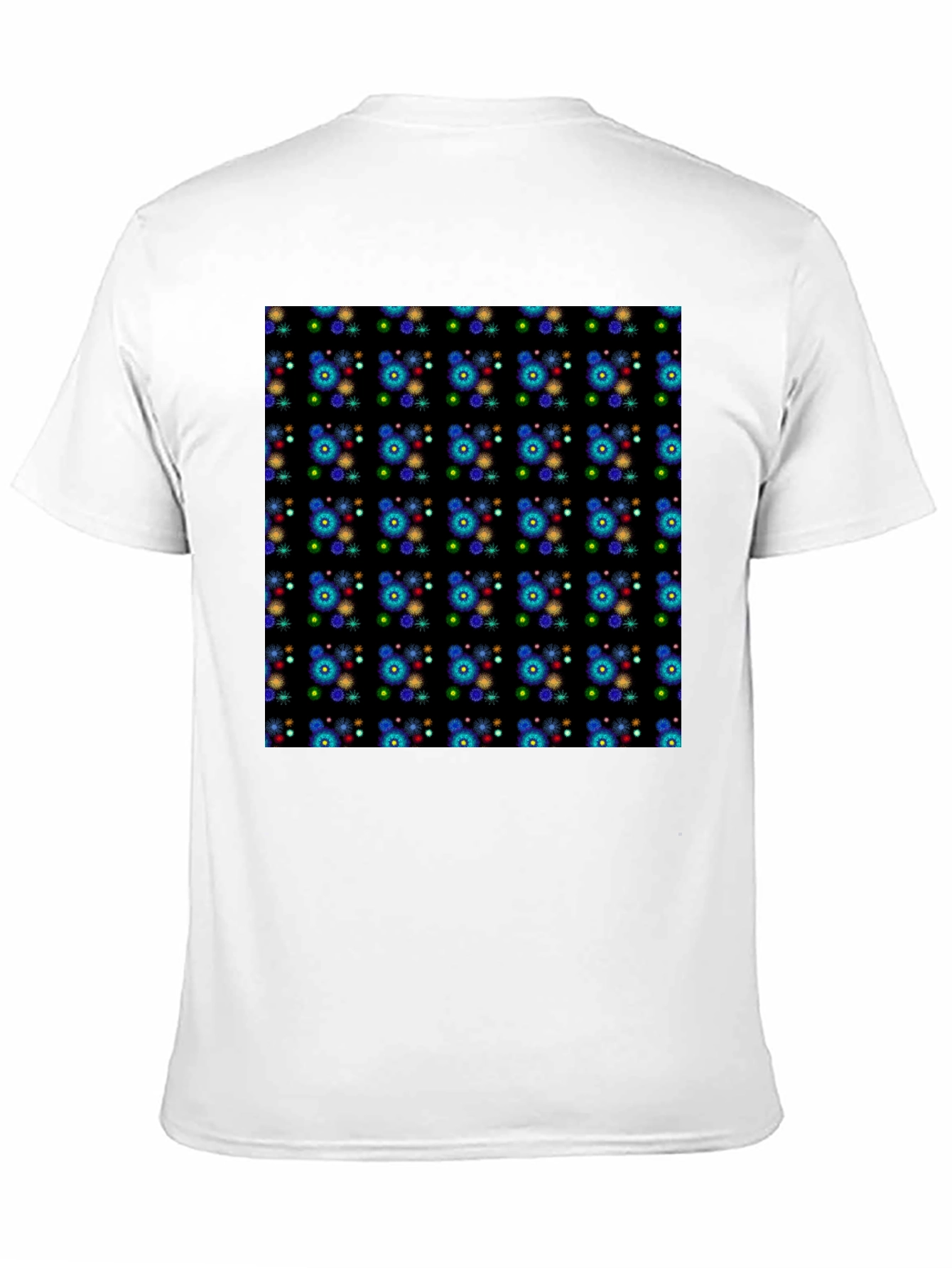 Black Patterned Black Tee - Bold and Unique Design view 11