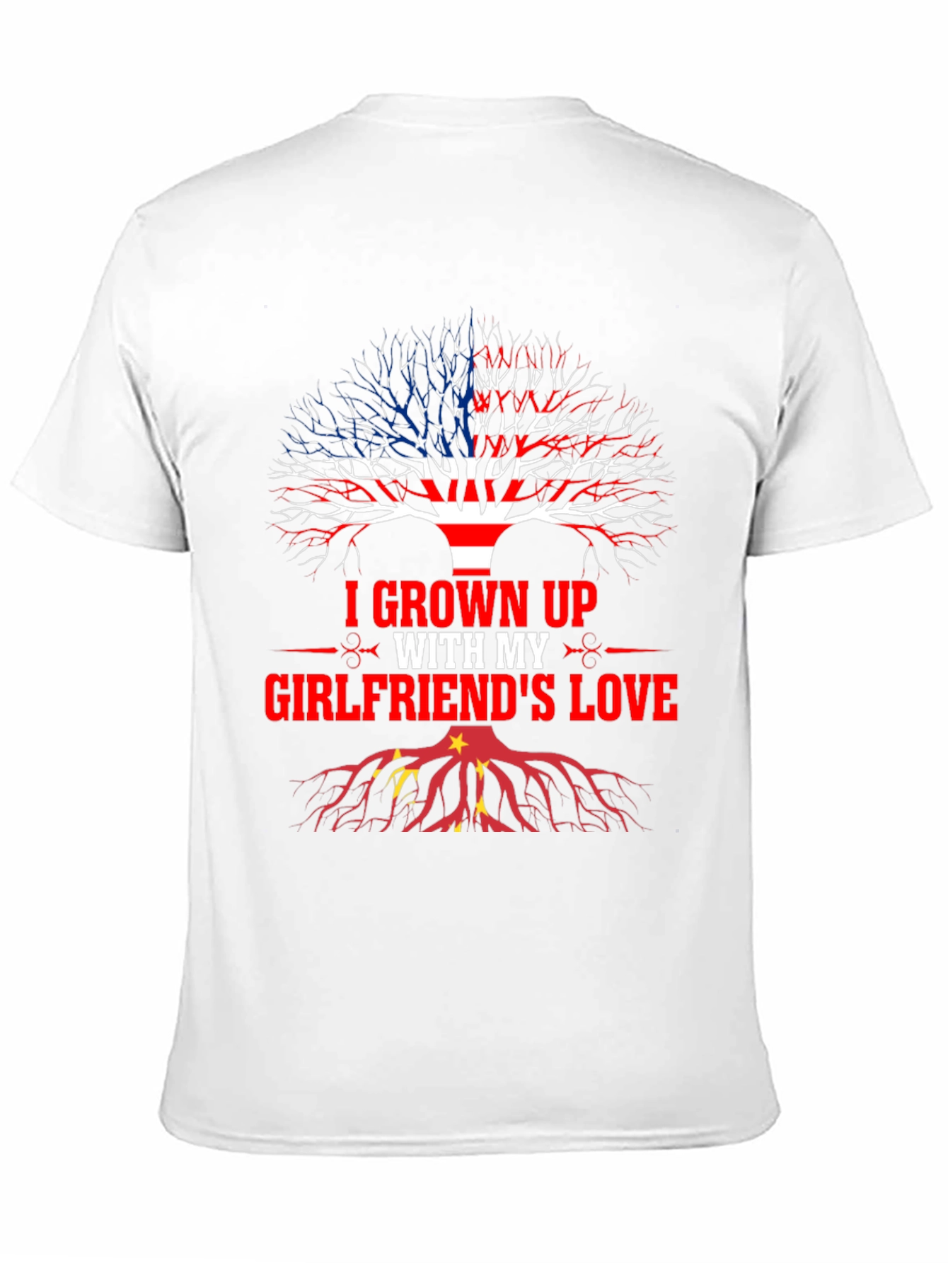 Black I Grown Up With My Girlfriend's Love T-Shirt view 11