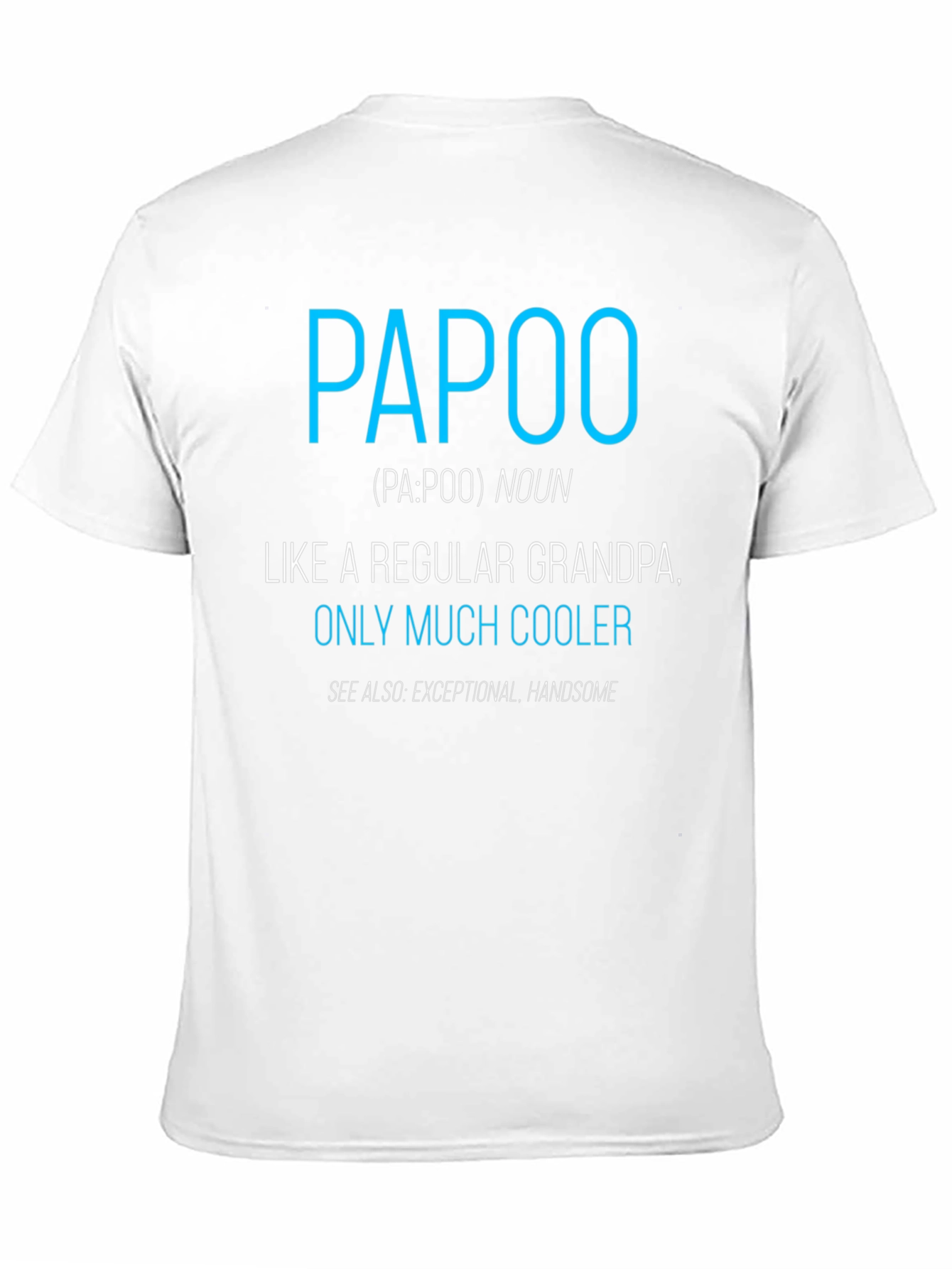 Black Funny Papoo Definition T-Shirt - Cool Grandpa Tee view 11