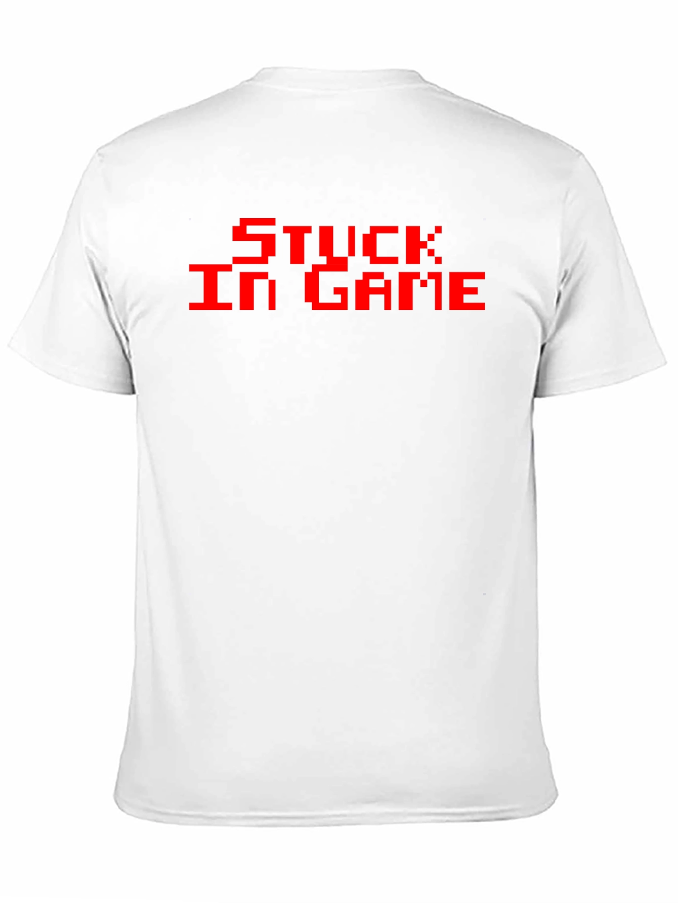 Black Stuck In Game Pixel T-Shirt - Gamer Apparel view 11