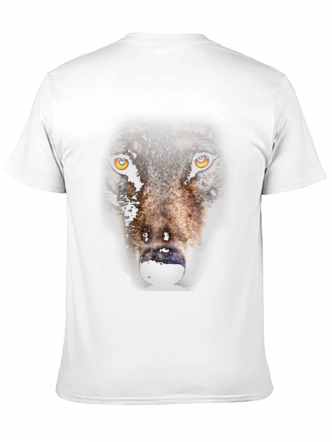 Black Wolf Graphic Print Black T-Shirt view 11