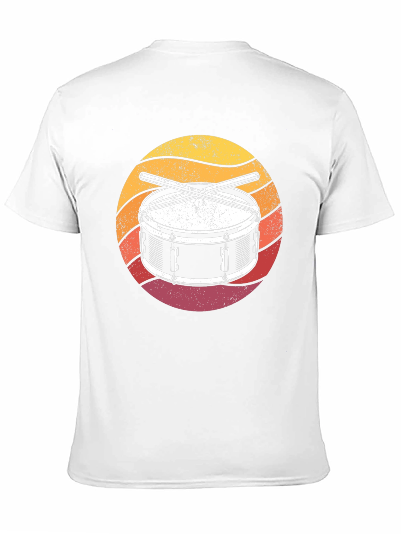 Black Drum Kit Sunset Graphic T-Shirt view 11