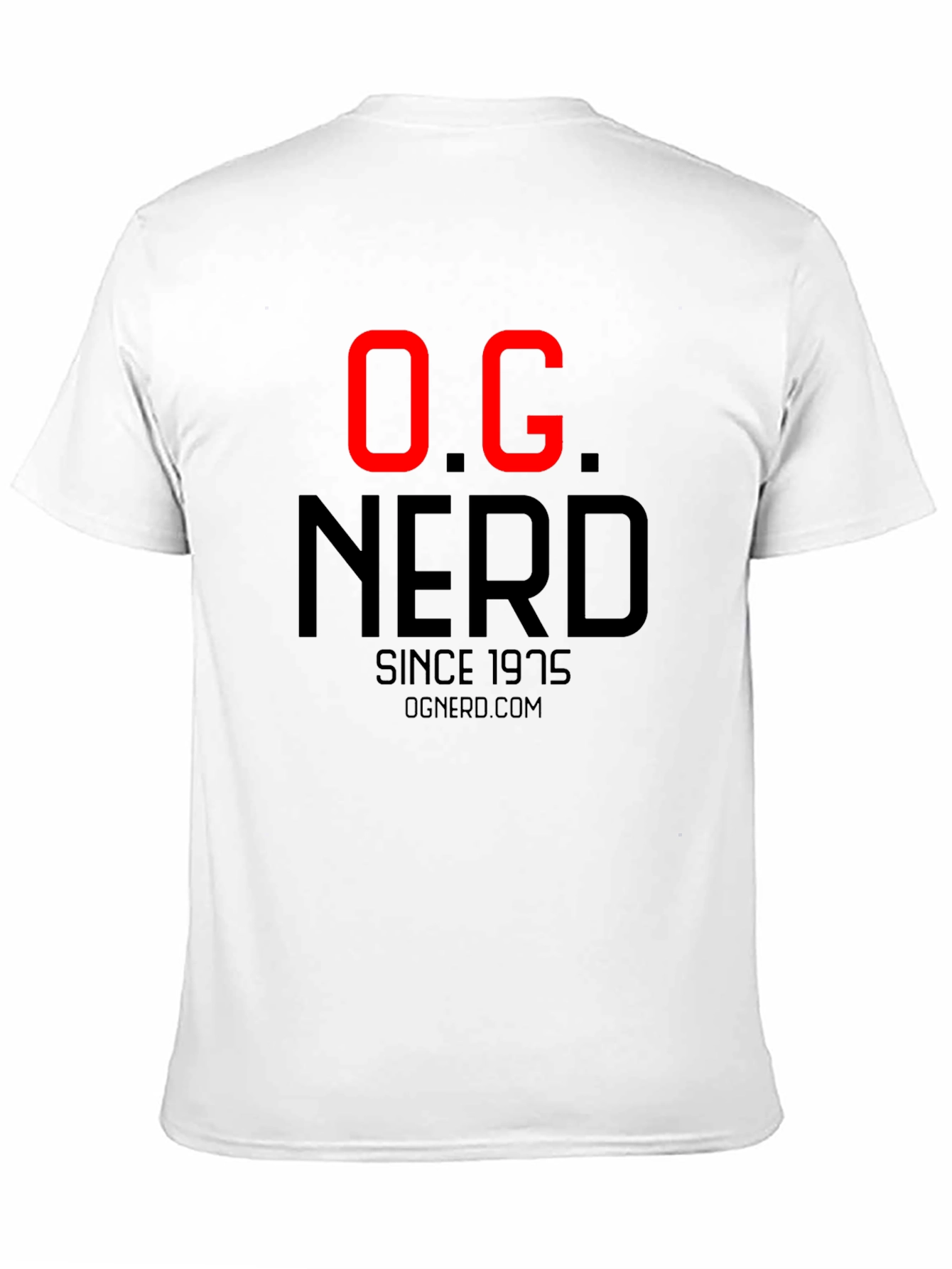Black OG Nerd Since 1975 Black T-Shirt view 11