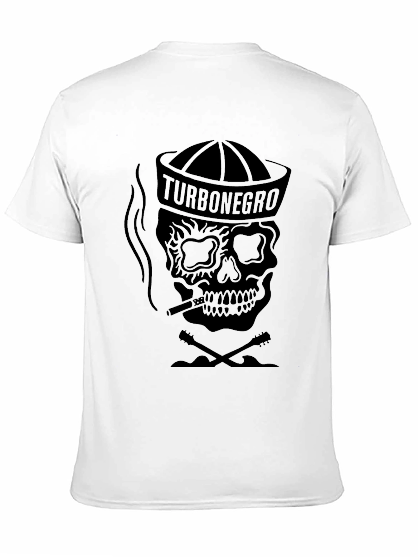 Black Turbonegro Skull Graphic Black T-Shirt view 11