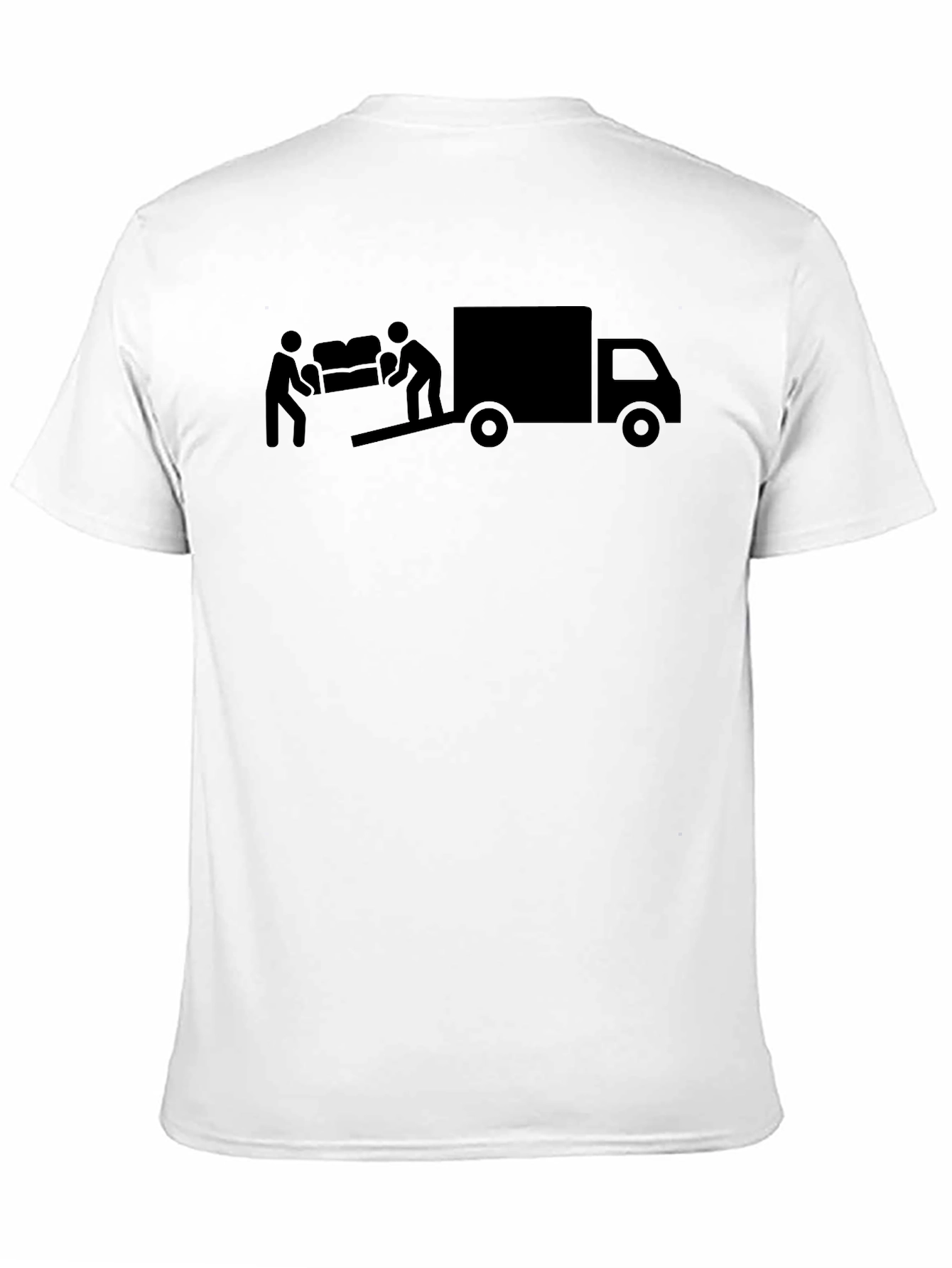 Black Moving Day T-Shirt - Men's Black Graphic Tee view 11