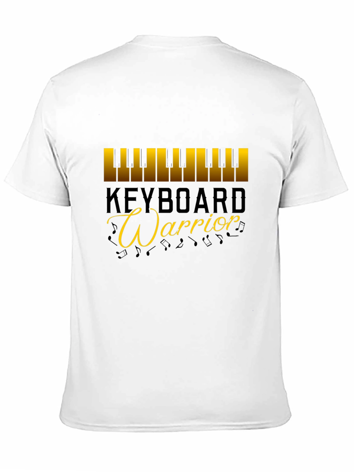 Black Keyboard Warrior Graphic Tee view 11