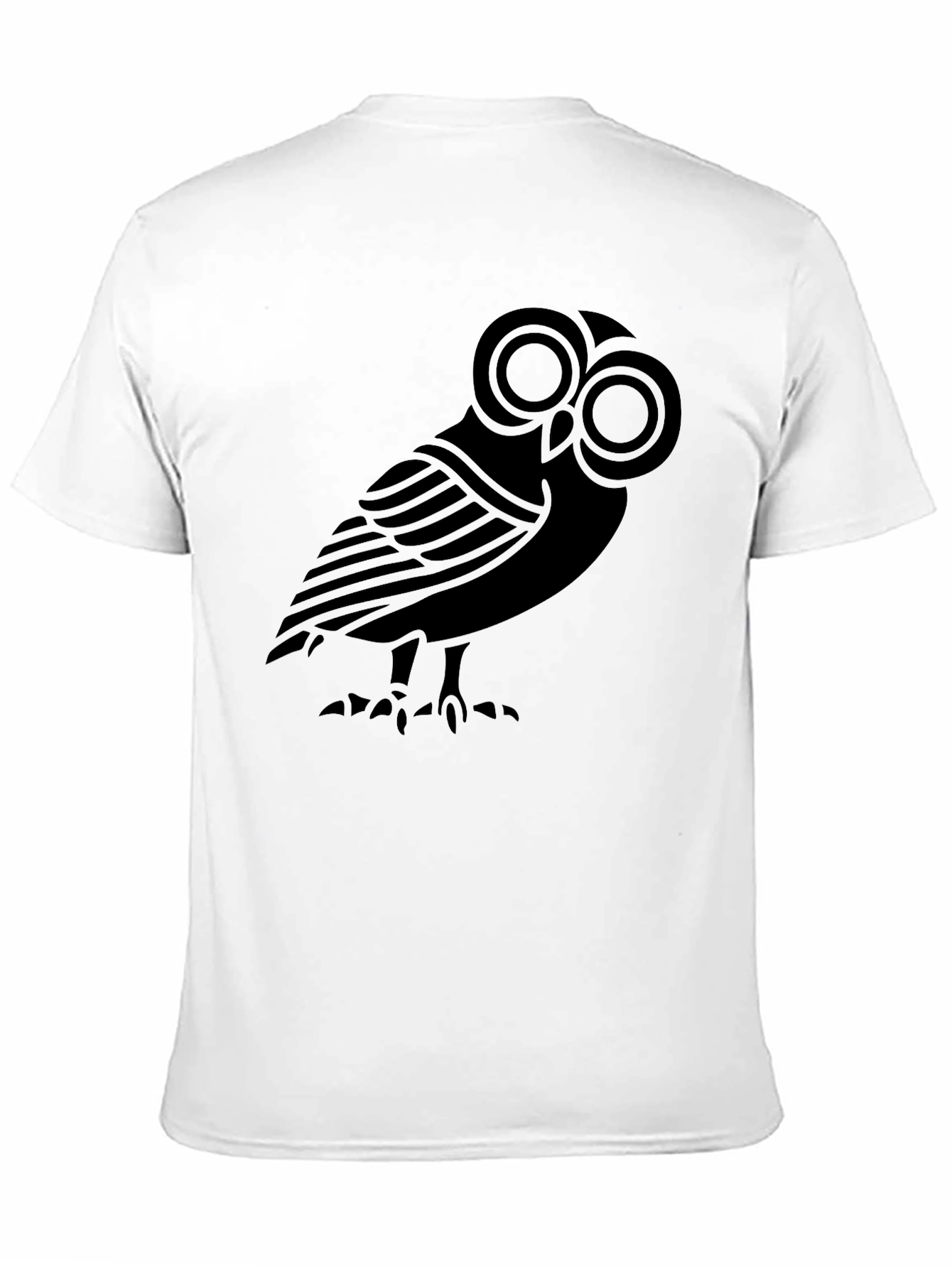 Black Owl Graphic Black T-Shirt view 11