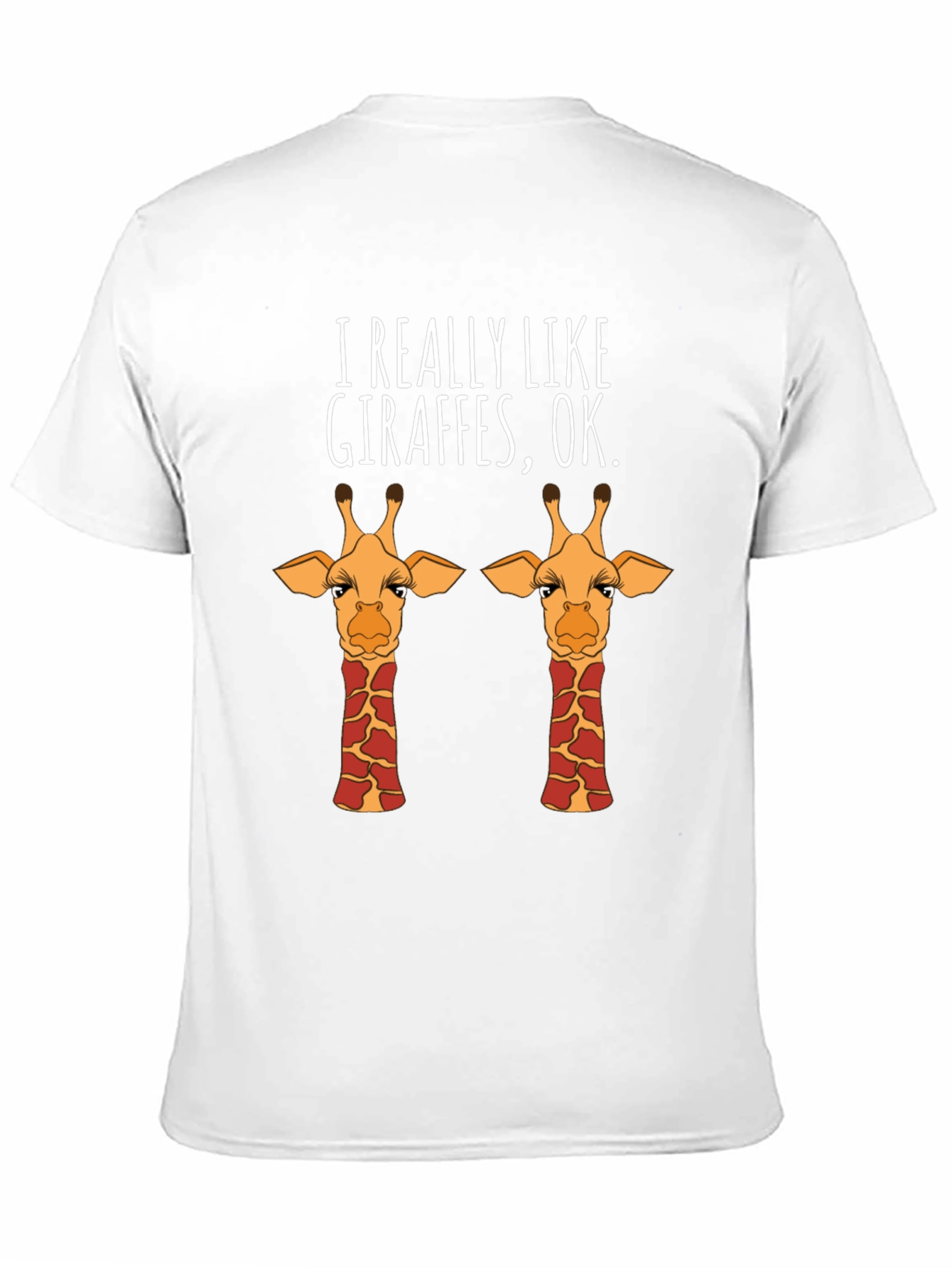 Black I Really Like Giraffes T-Shirt view 11