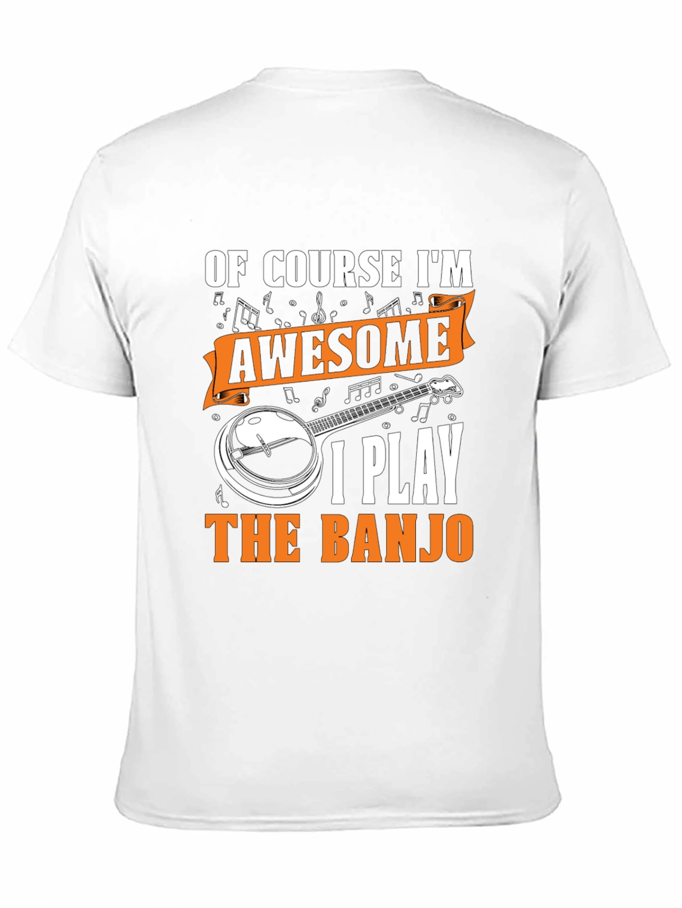 Black Awesome Banjo Player T-Shirt view 11