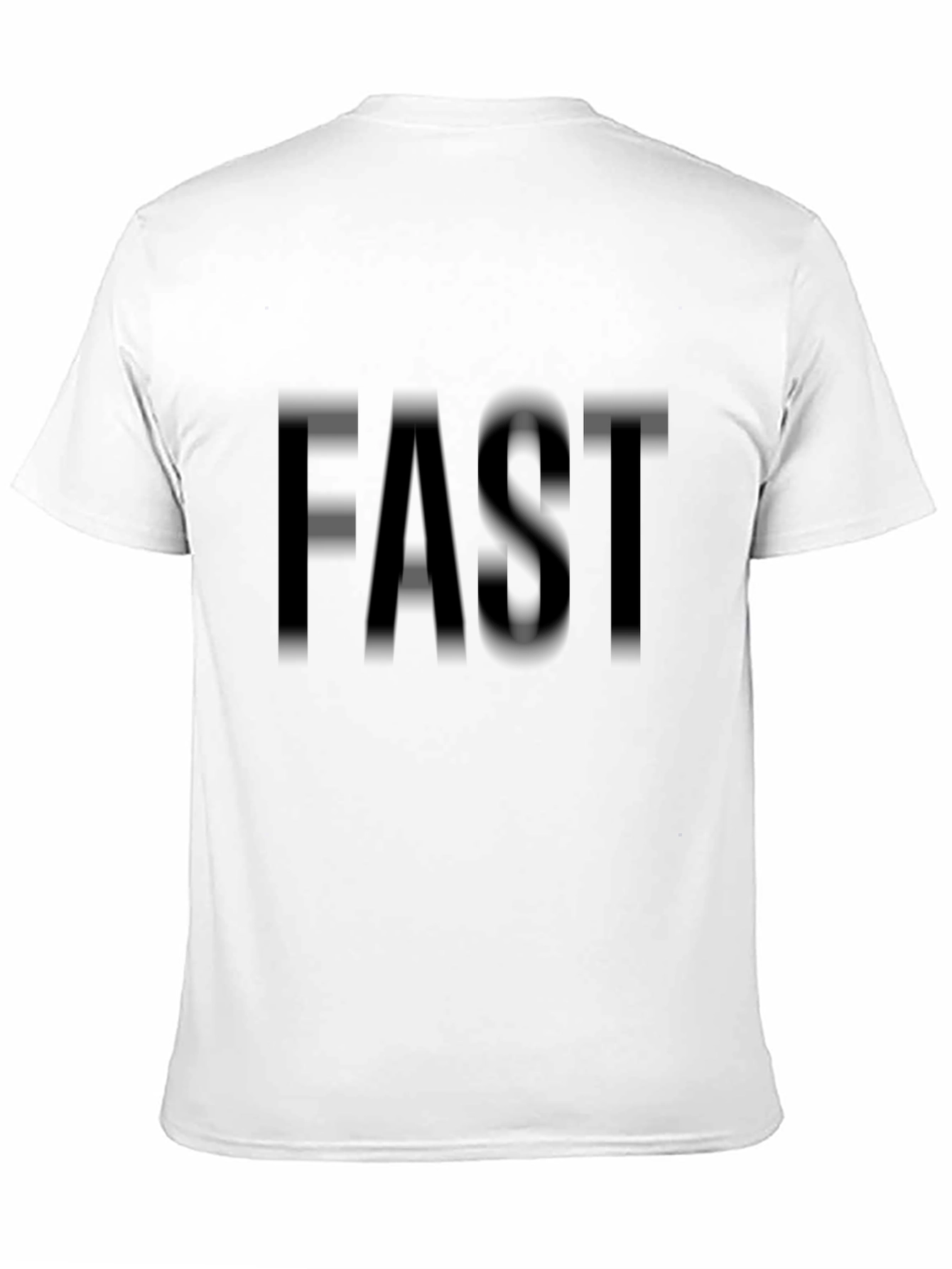 Black FAST Black Graphic Tee - Casual Short Sleeve Shirt view 11