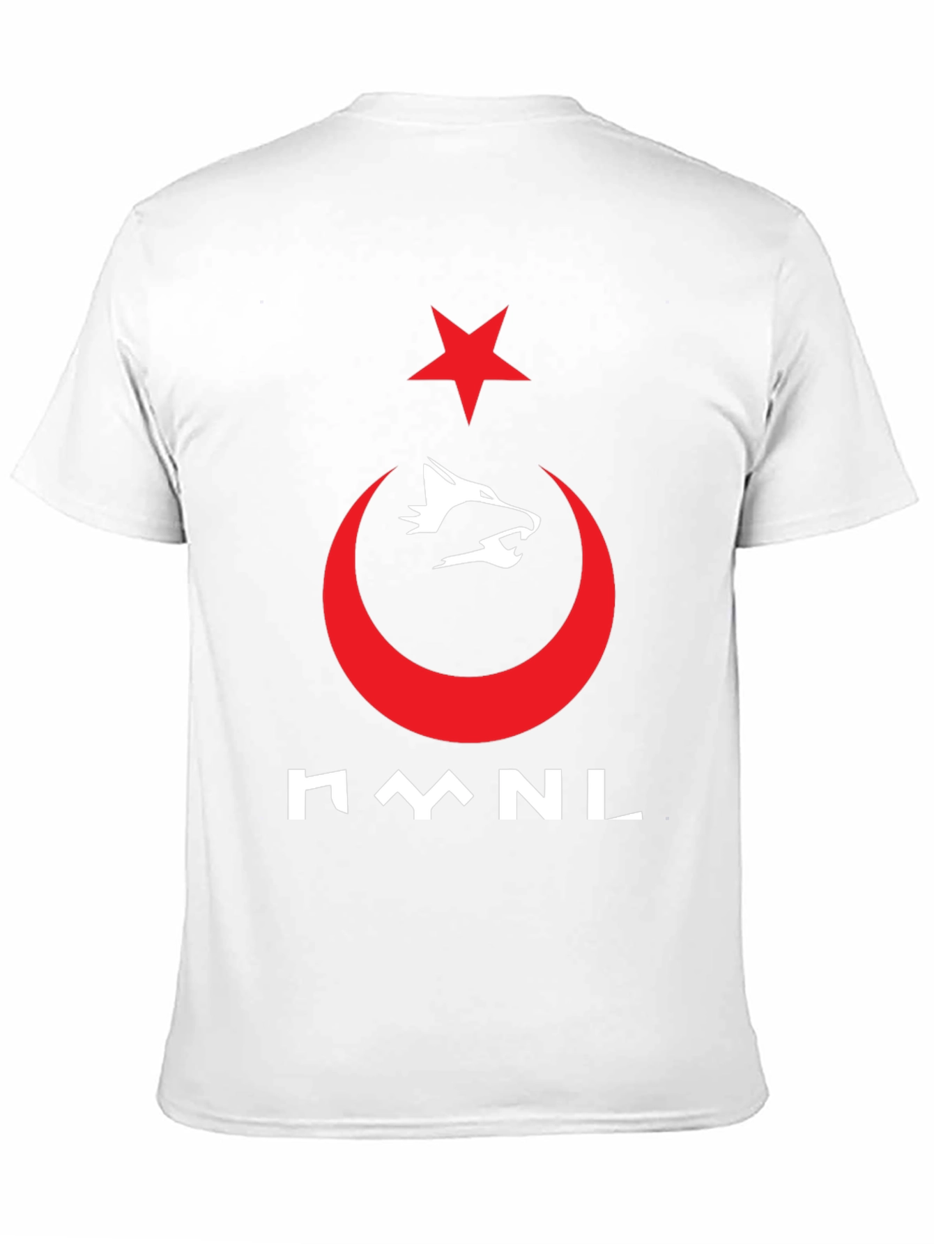 Black Turkish Pride T-Shirt - Wolf & Crescent Star Design view 11