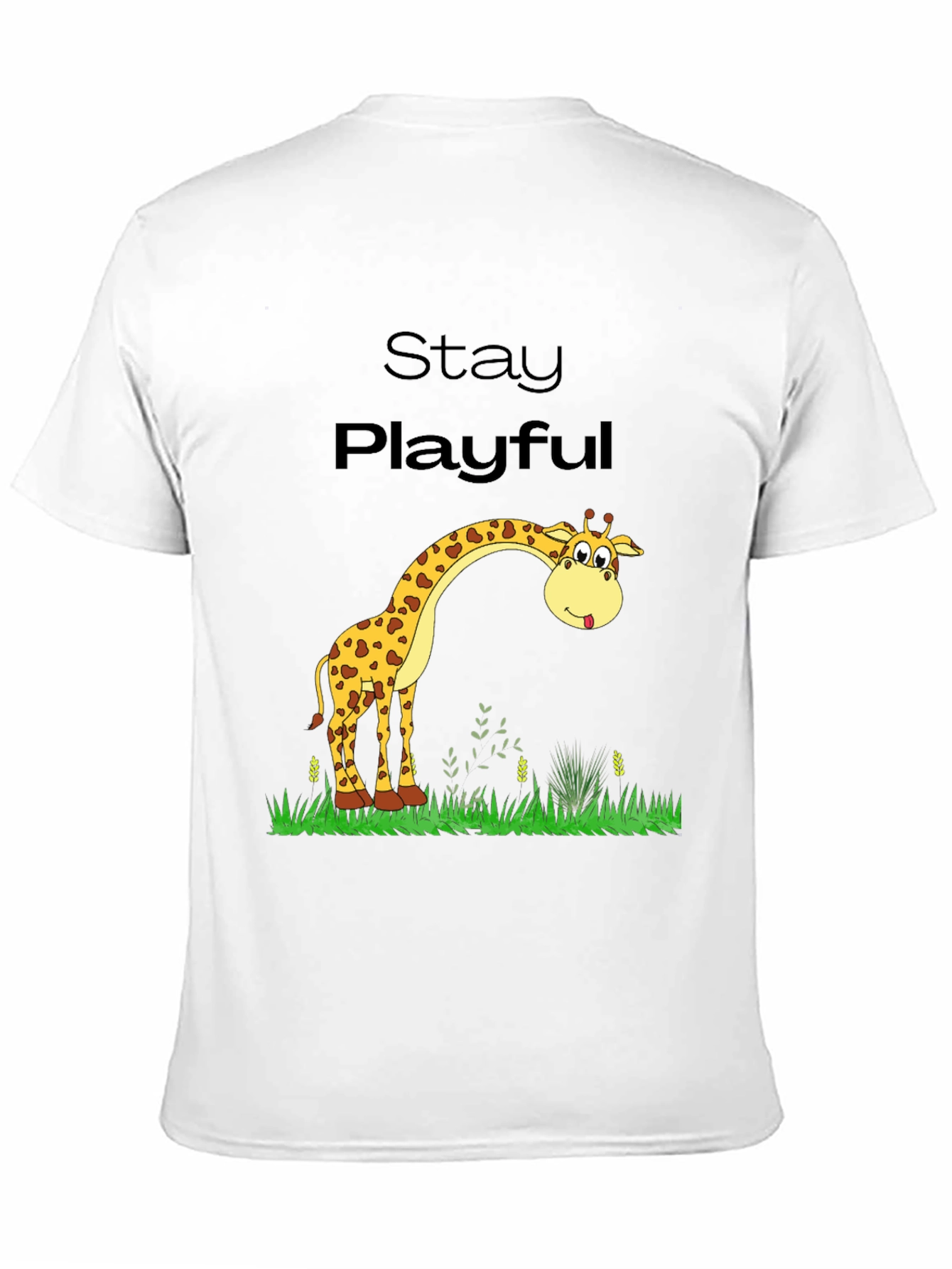 Black Stay Playful Giraffe Graphic Tee view 11