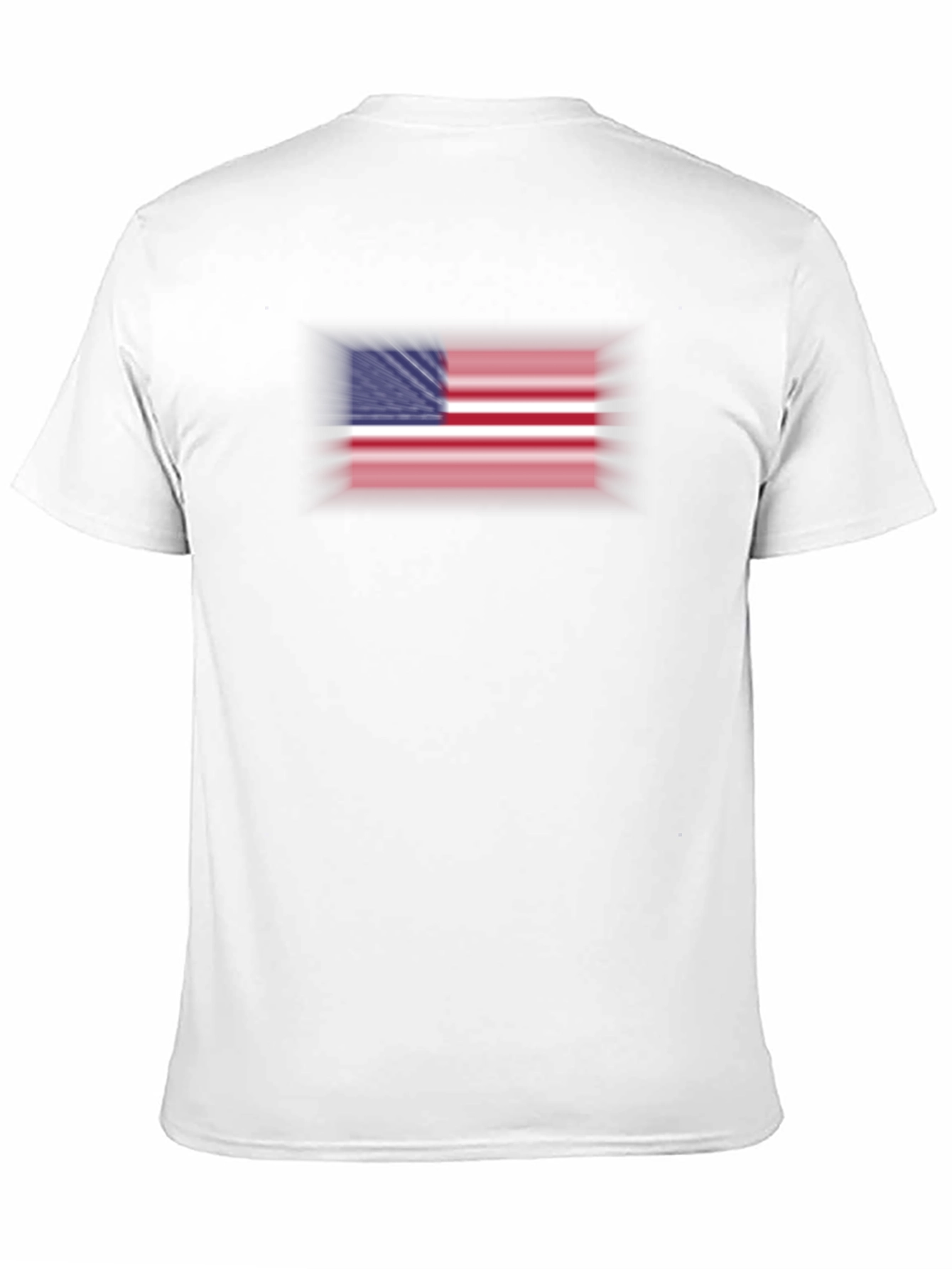 Black American Flag Graphic Print Black T-Shirt view 11
