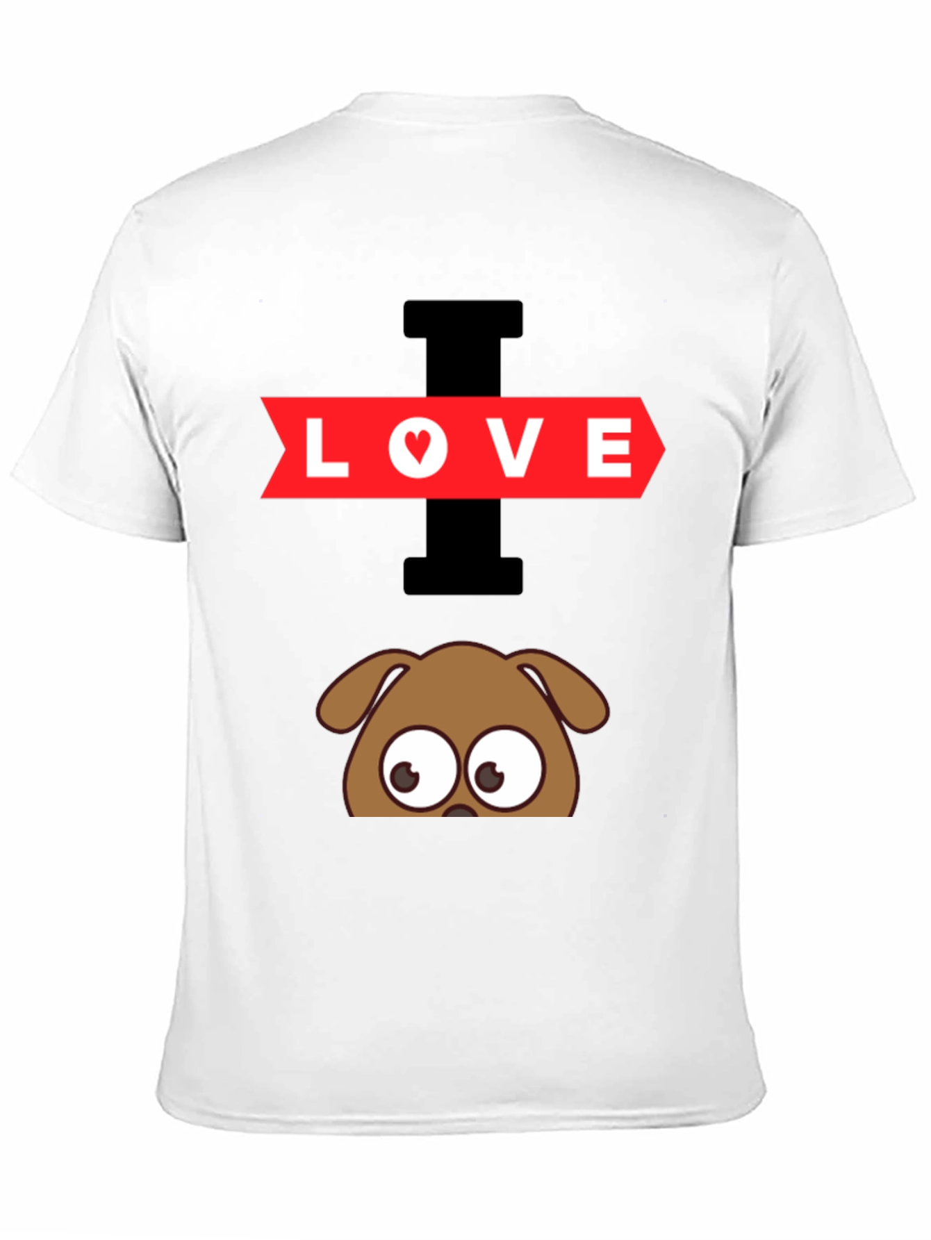 Black I Love Dogs Graphic T-Shirt view 11