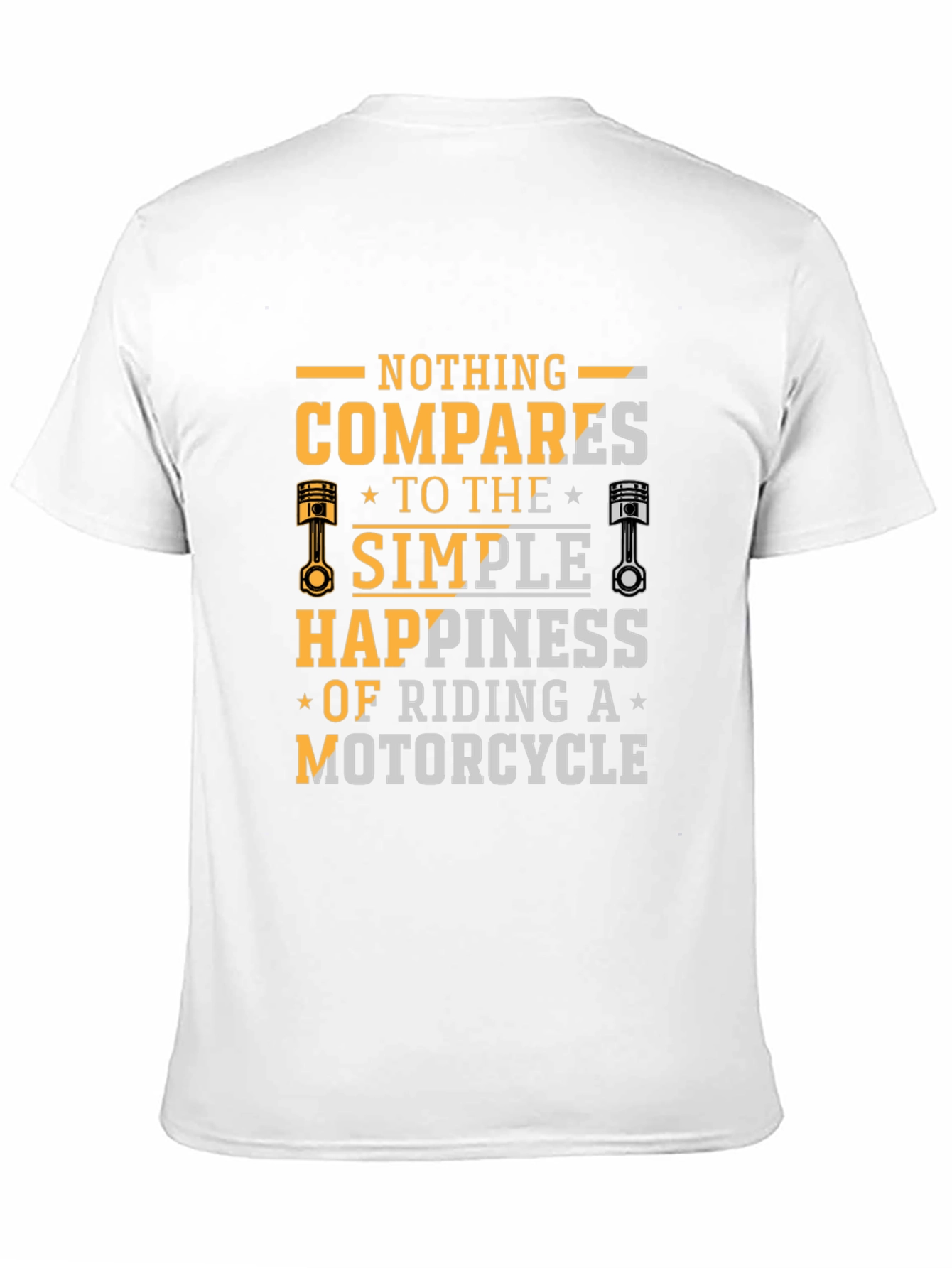 Black Motorcycle Riding Happiness Black T-Shirt view 11