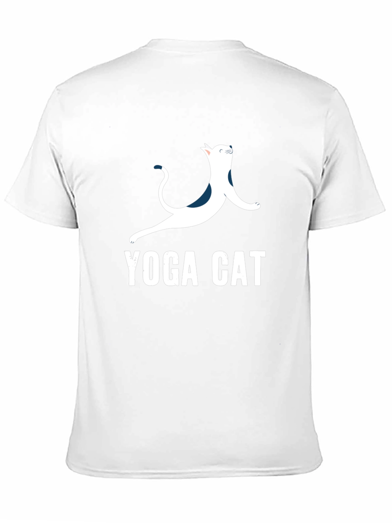 Black Yoga Cat T-Shirt - Cool Graphic Tee view 11