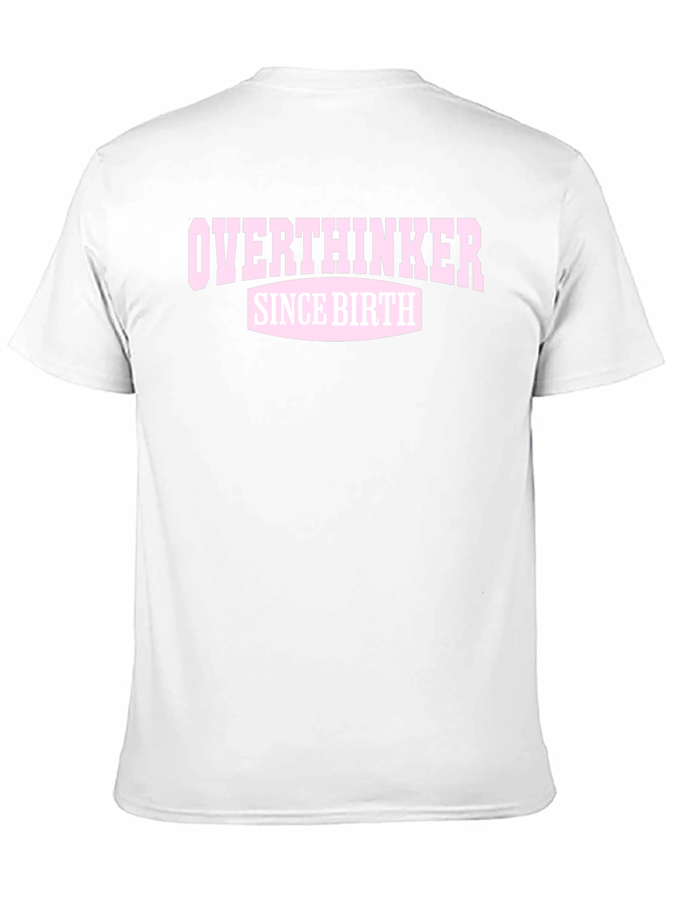 Black Overthinker Since Birth Graphic T-Shirt view 11