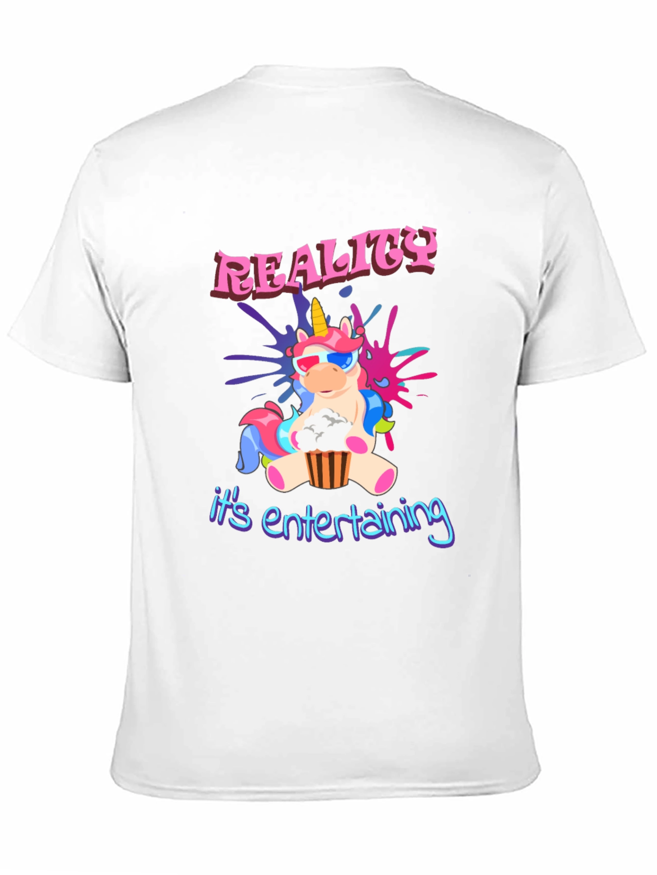 Black Unicorn Reality T-Shirt - It's Entertaining Tee view 11