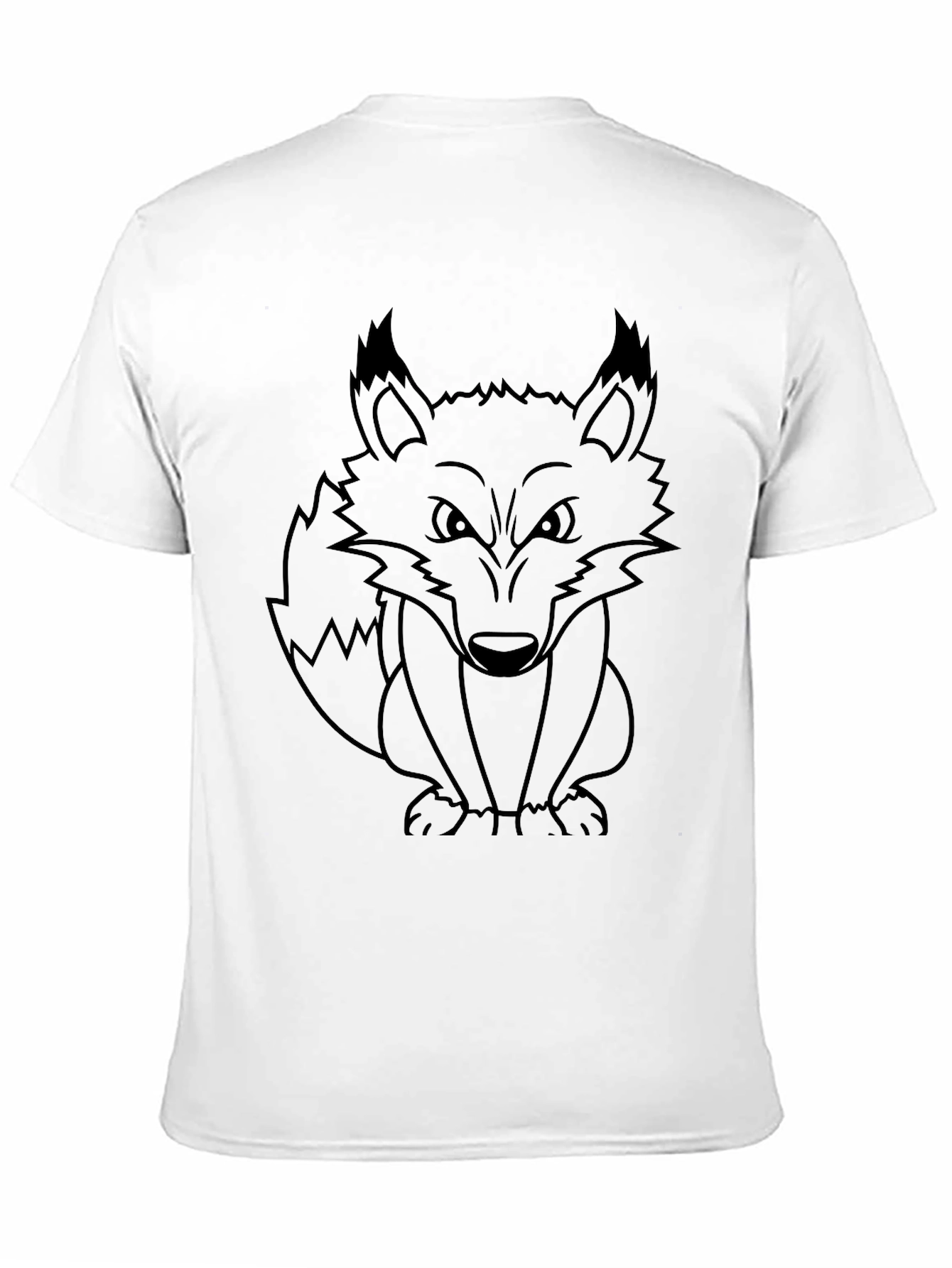 Black Fox Graphic Print Crew Neck T-Shirt view 11