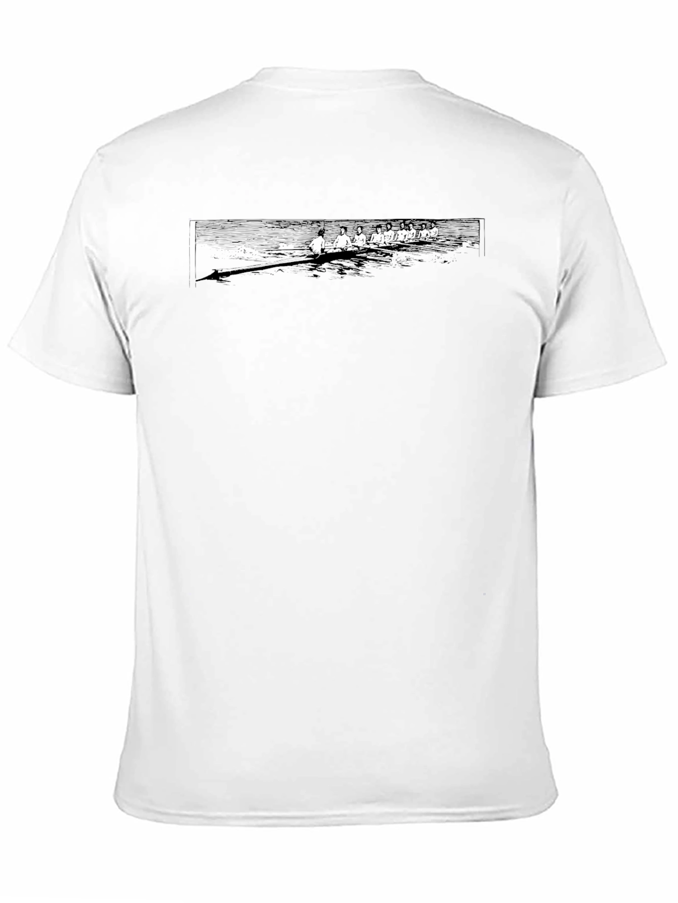 Black Rowing Team Graphic Tee - Classic Black T-Shirt view 11