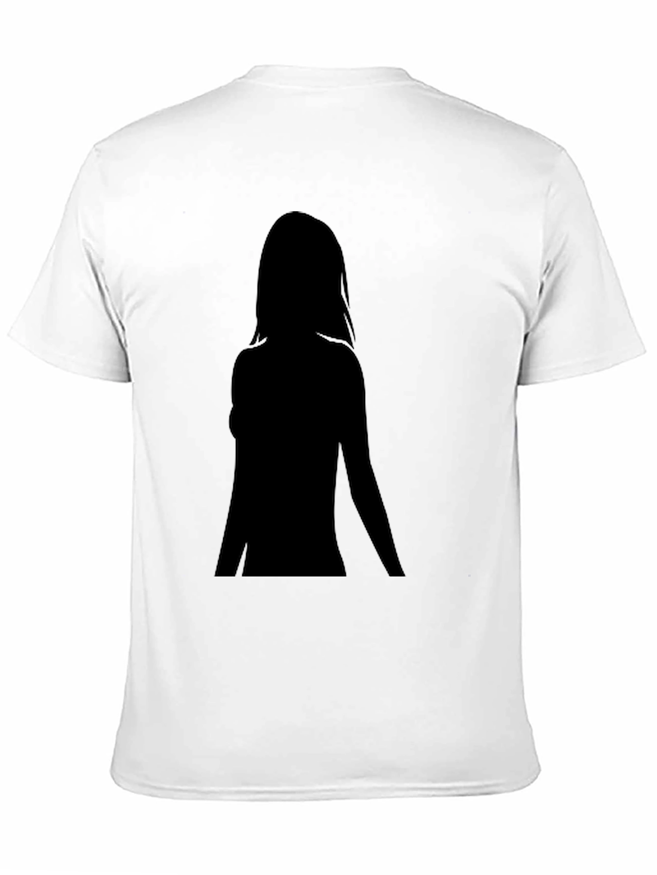 Black Silhouette Graphic Black T-Shirt - Unisex view 11