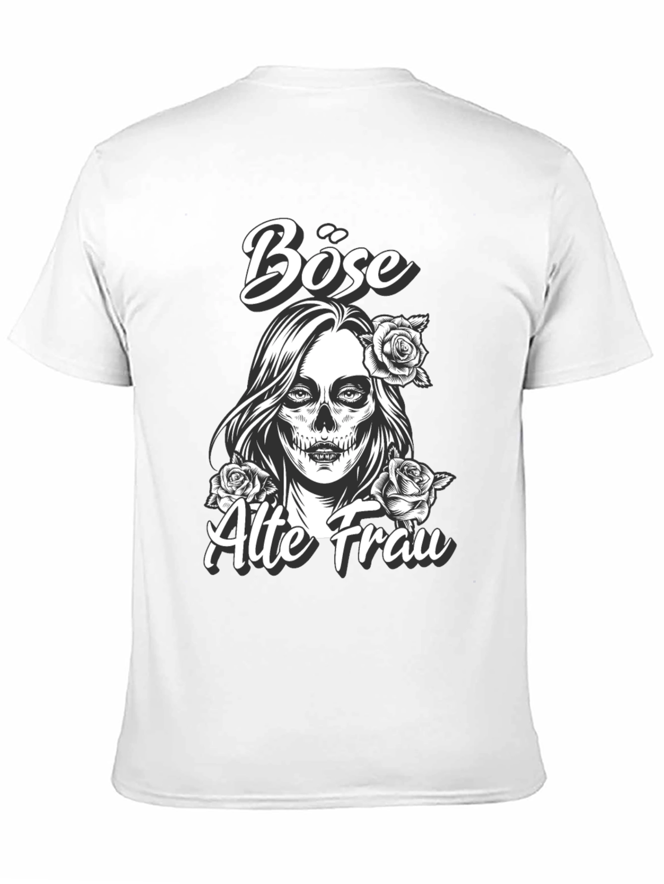 Black Böse Alte Frau Graphic Tee view 11