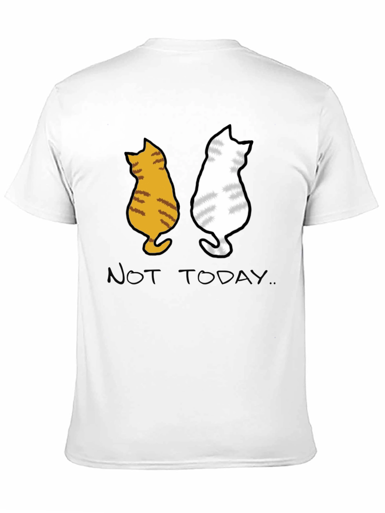 Black Two Cats 'Not Today' Graphic Tee view 11