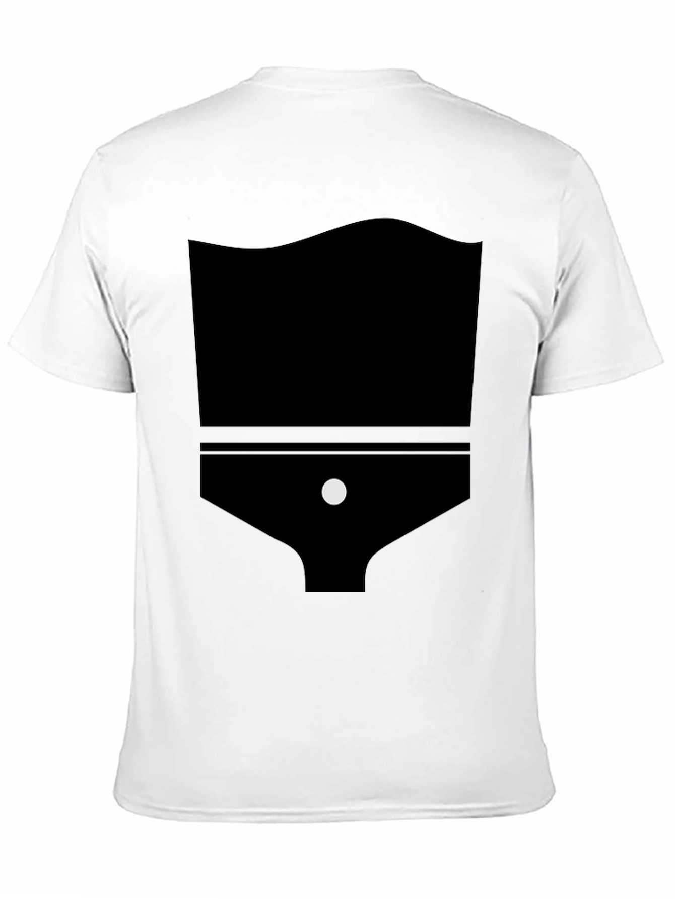 Black Abstract Graphic Black T-Shirt view 11