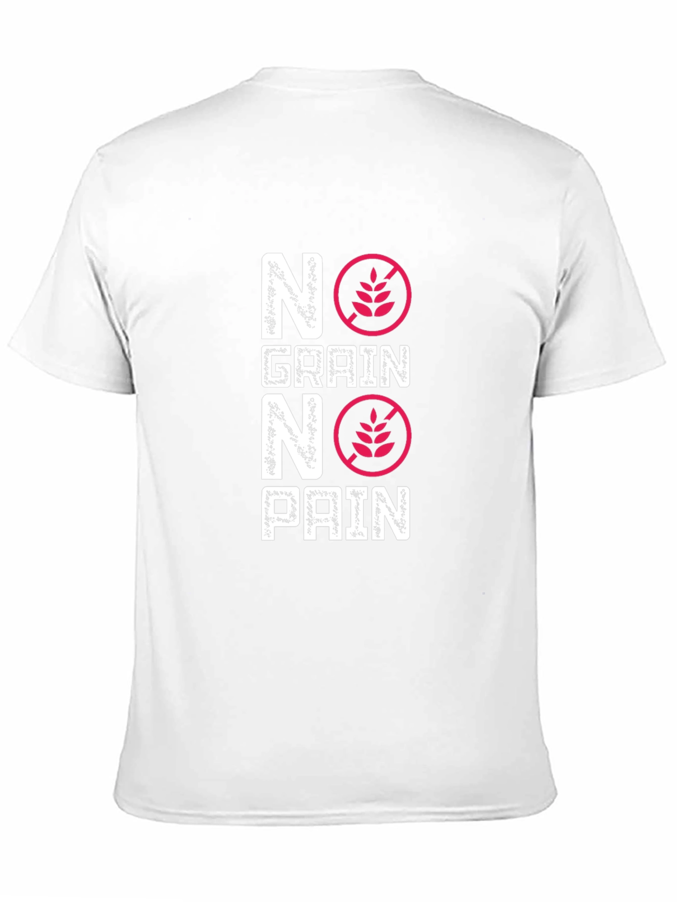 No Grain No Pain Graphic Tee - Gluten Free Lifestyle Shirt - 11